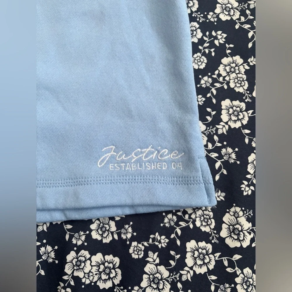 Justice Tie-Dye and Blue Kids Shorts